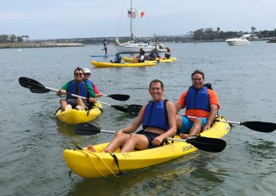 therapeutic recreation services group event kayak