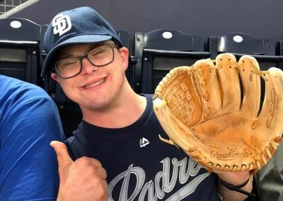 therapeutic recreation services group event padres game