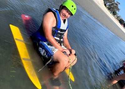 therapeutic recreation services group event surfing